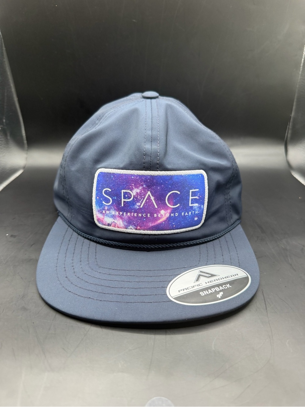 SPACE Galaxy Patch Navy Snapback Hat Pacific Headwear NWT